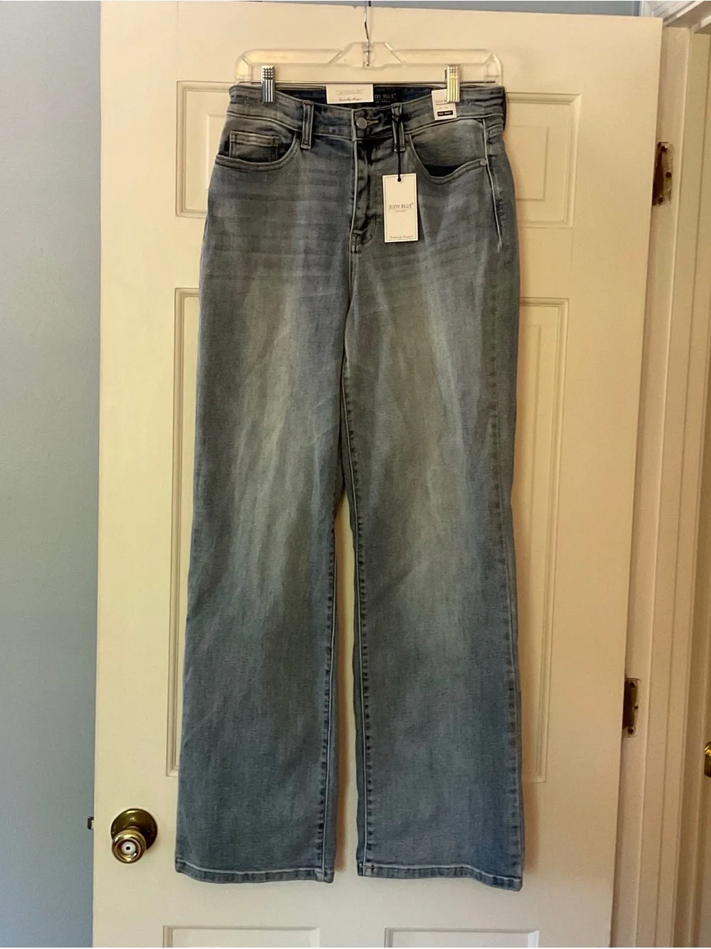 Judy Blue High Waist Light Wash Straight Denim Jeans 82501 Size 9 / 29 NWT